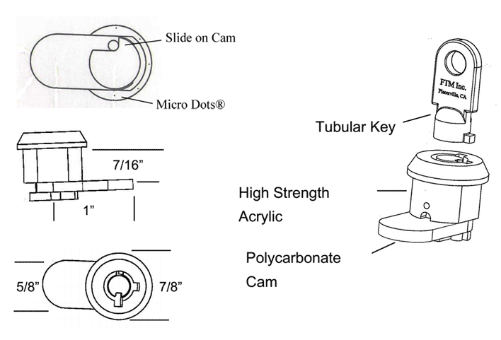 Acryl-Cam Lock